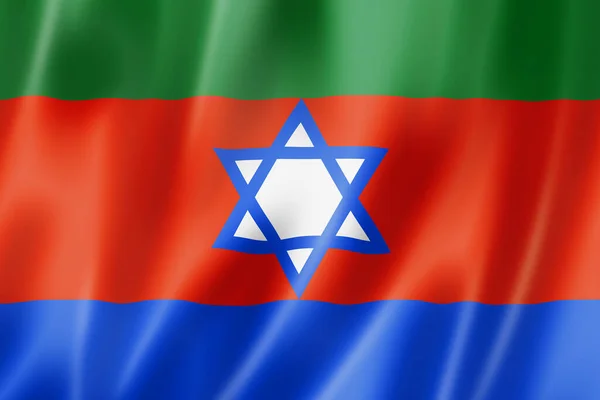 Bnei Menashe Etnikai Zászló Ázsia Illusztráció — Stock Fotó