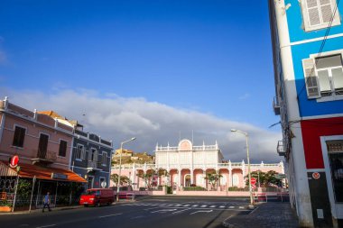 Mindelo / Cape Verde - 20 Ağustos 2018 - Sao Vicente Hükümet Sarayı
