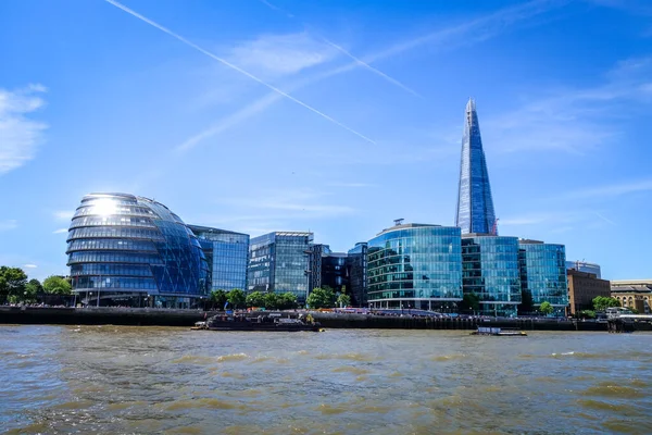 Londyn Czerwca 2017 Widok Miasto Wieżę Odłamkową Budynki Ratusza Nad — Zdjęcie stockowe
