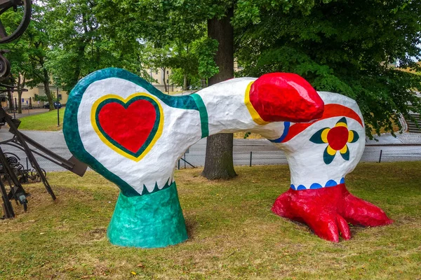 Stockholm Zweden Agust 2017 Niki Saint Phalle Jean Tinguely Sculpturen — Stockfoto