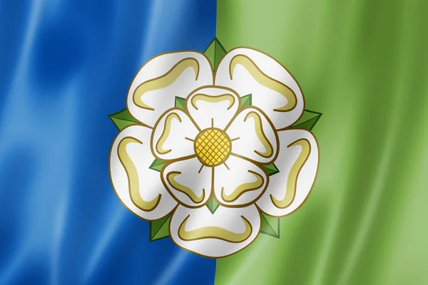 East Riding Yorkshire County Flag Regno Unito Collezione Striscioni Sventolanti — Foto Stock