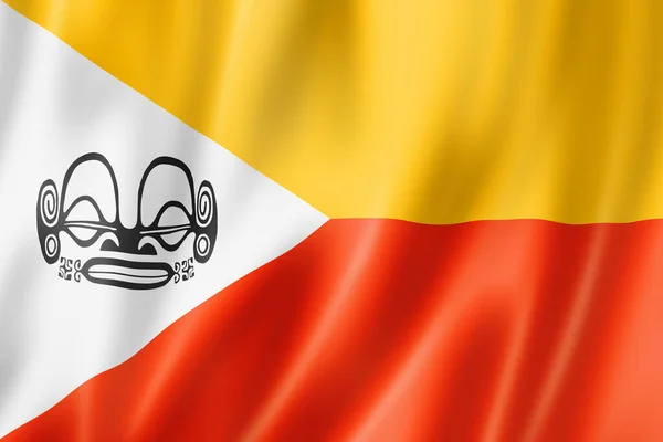 Bandiera Delle Isole Marchesi Polinesia Francese Illustrazione — Foto Stock
