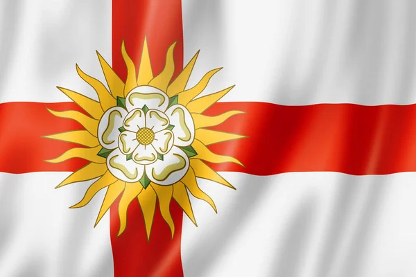 West Riding Yorkshire County Flag Ηνωμένο Βασίλειο Απεικόνιση — Φωτογραφία Αρχείου