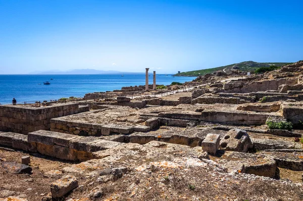 Kolommen Tharros Archeologische Site Oristano Sardinië — Stockfoto