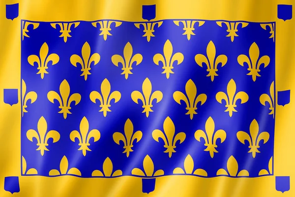 Ardeche Megye Zászlója Franciaország Zászlógyűjteménye Illusztráció — Stock Fotó