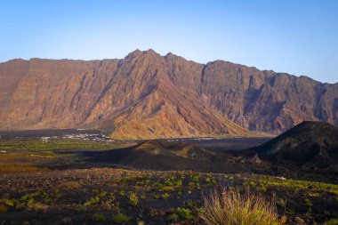 Cha das Caldeiras ve Pico do Fogo Cape Verde, Afrika 'da