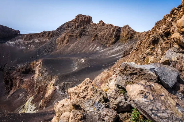 Κρατήρας Ηφαιστείου Pico Fogo Στο Cha Das Caldeiras Πράσινο Ακρωτήριο — Φωτογραφία Αρχείου