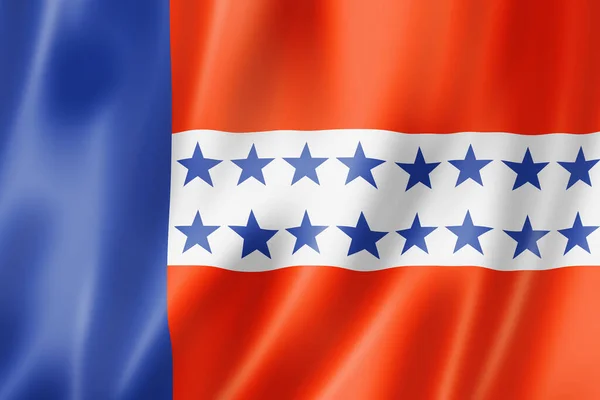 Bandeira Das Ilhas Tuamotu Polinésia Francesa Ilustração — Fotografia de Stock