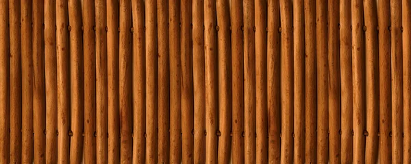 Azji Brązowy Bambus Mata Tekstury Tło Baner — Zdjęcie stockowe