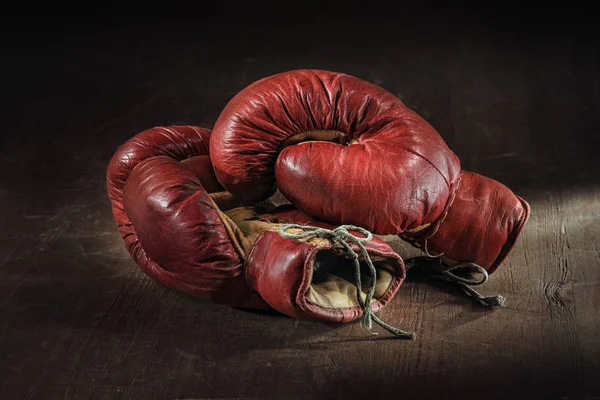 Staré boxerské rukavice Stock Fotografie