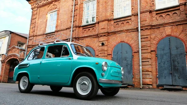 Bijsk Russland September 2019 Retro Oldtimer Saz 965 Saporoschez Altes — Stockfoto