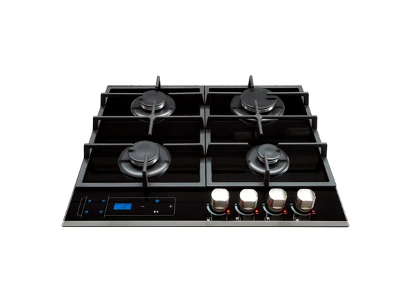 Modern gas hob, isolated — Stock Photo, Image