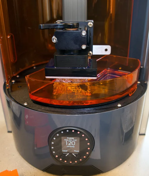 3D printerlere harcama maddeler (Sla ve Dlp) — Stok fotoğraf