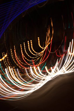 Şehir ışıkları soyut ışık yayılmayı