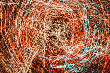 Şehir ışıkları soyut ışık yayılmayı