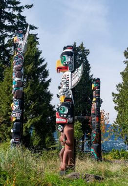 Yerli halkın totemi ilk Milletler benzersiz kültürünü temsil eden