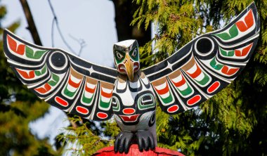 Yerli halkın totemi ilk Milletler benzersiz kültürünü temsil eden