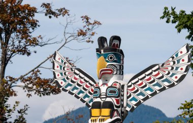 Yerli halkın totemi ilk Milletler benzersiz kültürünü temsil eden