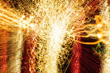 Uzun pozlama ışık spin bulanıklık.