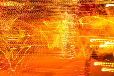 Derma sokak ışıkları dönüyor bulanıklık yayılmış