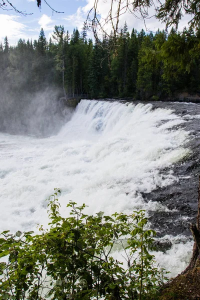 Dawson Falls, růžovo řeka, Wells Gray Provincial Park, Britská Kolumbie, Kanada — Stock fotografie