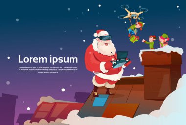 Noel Baba giyim sanal gerçeklik gözlük