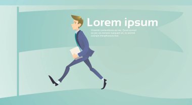 Acele iş adamı yürüyüş