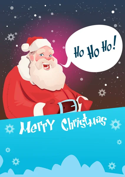 Santa Claus Christmas Holiday Banner — Stock vektor