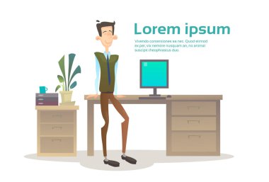 İş adamı iç çalışma alanı