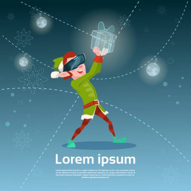 Yeşil Elf giymek dijital gözlük 