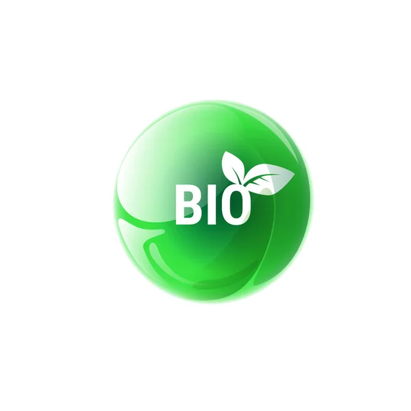Logo écologique vert — Image vectorielle