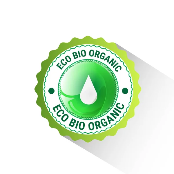 Produto Eco logotipo verde — Vetor de Stock