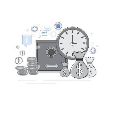 Finans bankacılık iş Web Banner ince çizgi