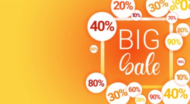 Özel indirim indirim büyük satış Banner alışveriş