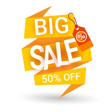 Özel indirim indirim büyük satış Banner alışveriş