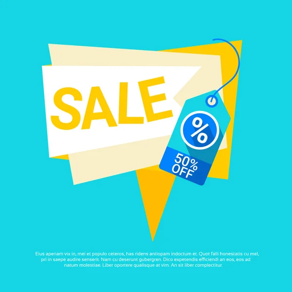 Oferta especial desconto Big Sale Banner de compras — Vetor de Stock