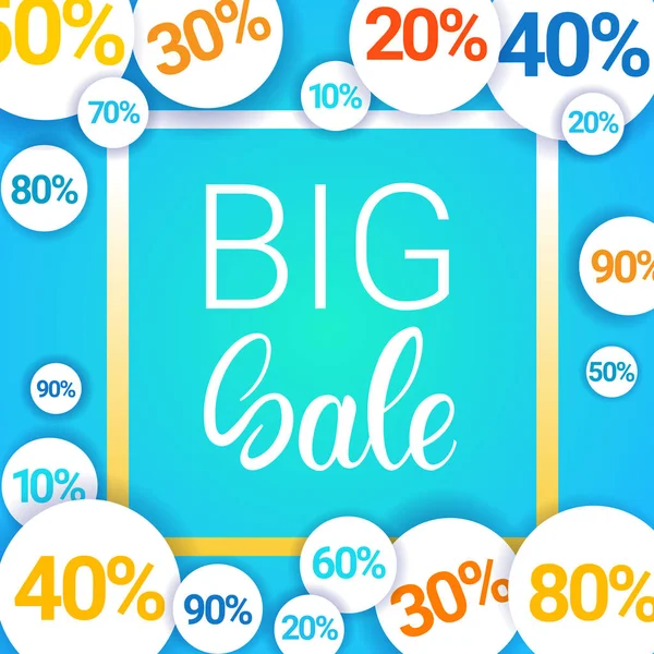 Oferta especial desconto Big Sale Banner de compras — Vetor de Stock