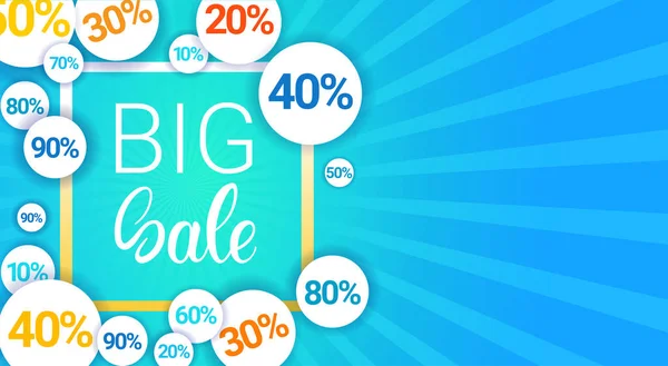 Oferta especial Descuento Big Sale Shopping Banner — Vector de stock