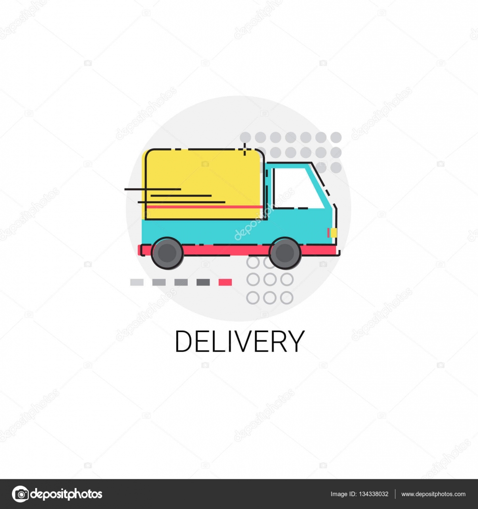 Delivery Service Truck Icon  Stock Vector by ©mast3r 134338032