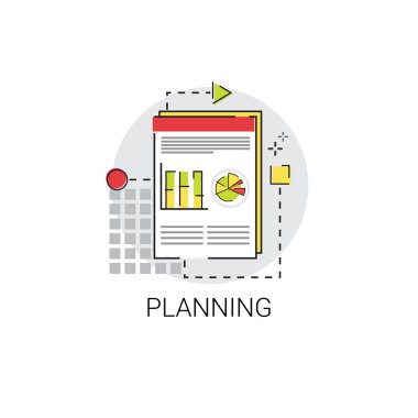 İş stratejisi pazarlama simgesi planlama süreci