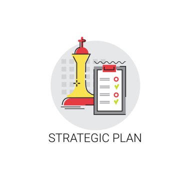 Strateji planı iş fikir simgesi