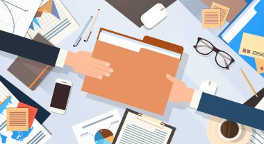 Eller klasör belge kağıtları paylaşım veri işyeri Resepsiyon Office in en iyi görüş açısı vermek