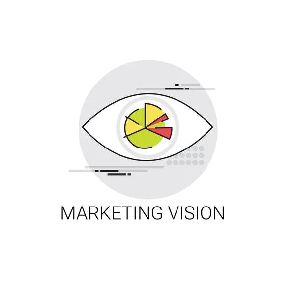 Marknadsföring Vision Business ekonomi-ikonen — Stock vektor
