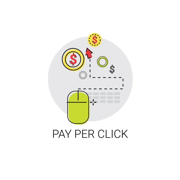 Betala Per betalning Online Web klockikonen — Stock vektor