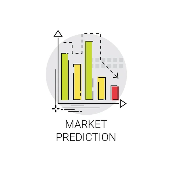 Marketing Analytics Geschäftsstrategie Vorhersage Symbol — Stockvektor