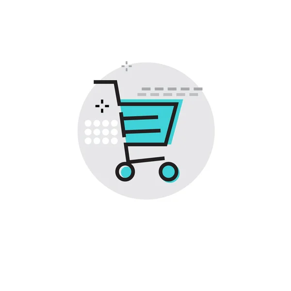 Shopping Cart Trolley Big Sale Banner — Stock Vector