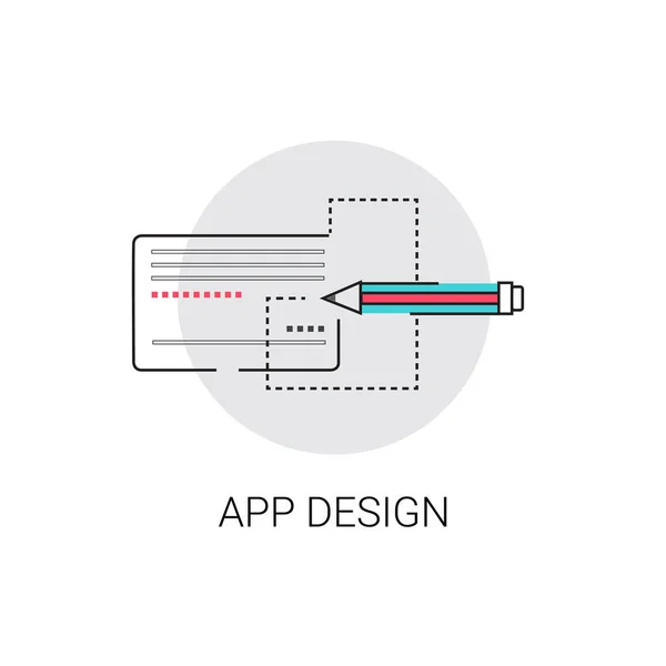 Εφαρμογή σχεδίασης γραφικών ανάπτυξη εικονίδιο — Διανυσματικό Αρχείο