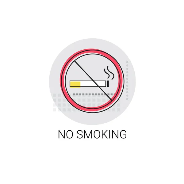 No Smoking Icona segno pubblico — Vettoriale Stock