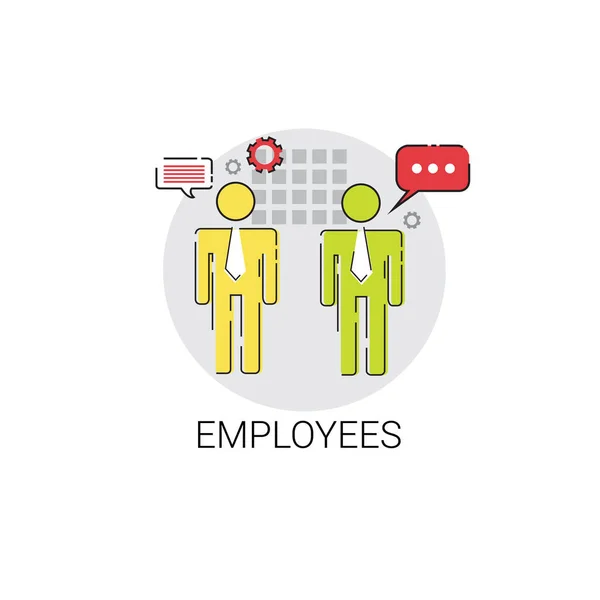 Employeurs Recrutement Candidat Poste vacant Icône Concept d'entreprise — Image vectorielle