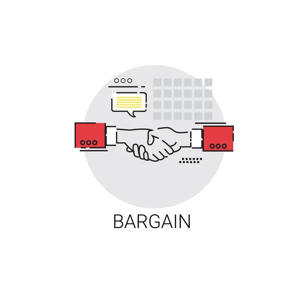 Иконка бизнес-концепции соглашения о рукопожатии — стоковый вектор